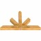 Ekena Millwork Saratoga Rough Sawn Timber Gable Bracket, Western Red Cedar, 48"W x 30"H x 4"D x 4"F, 15/12 Pitch GBW048X30X0404SAR00RWR - alternate 3